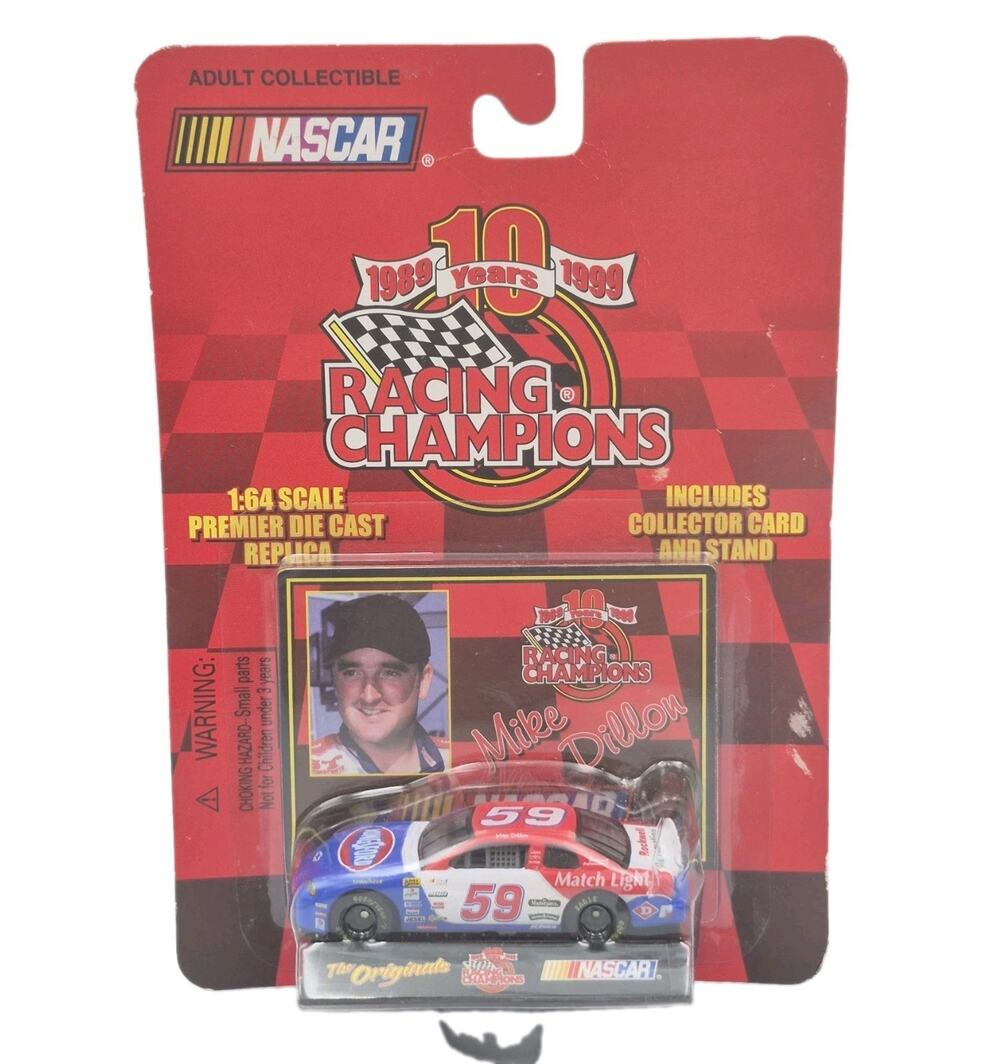 Vintage NASCAR Racing Champions Mike Dillon 1:64 Die-cast NEW on Card